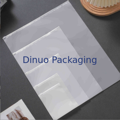 Kantong Zip Lock Plastik Frosted Transparan CPE PE Dengan Performa Dapat Didaur Ulang dan Tahan Debu