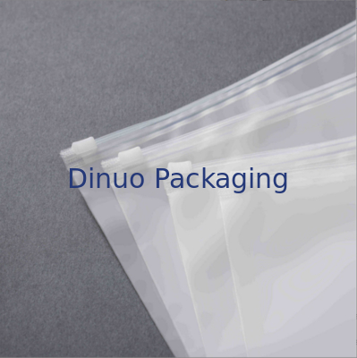 Kantong Zip Lock Plastik Frosted Transparan CPE PE Dengan Performa Dapat Didaur Ulang dan Tahan Debu