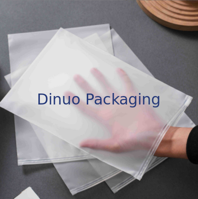Kantong Zip Lock Plastik Frosted Transparan CPE PE Dengan Performa Dapat Didaur Ulang dan Tahan Debu