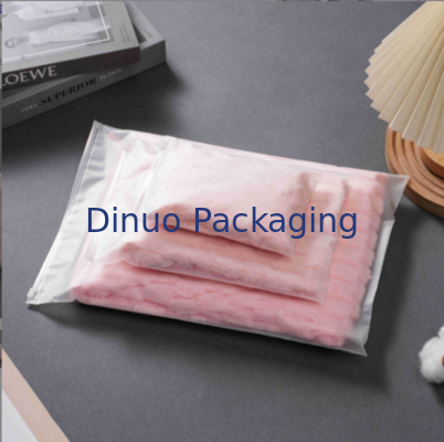 Custom Self-Sealing CPE Zipper Bags Dengan Logo Tercetak Frosted Plastic Zip Lock Bag