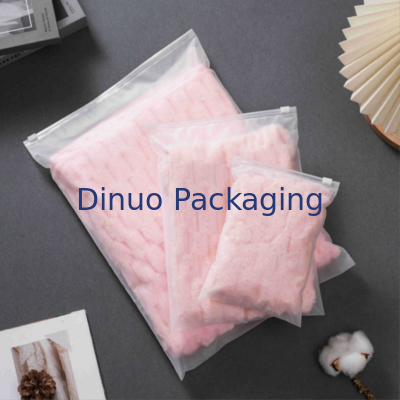 Custom Self-Sealing CPE Zipper Bags Dengan Logo Tercetak Frosted Plastic Zip Lock Bag