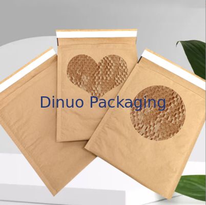 Amplop Kertas Honeycomb Tahan Guncangan yang Dapat Disesuaikan Kantong Kertas Ramah Lingkungan Untuk Pengiriman