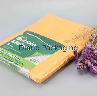 Self-sealing Kraft Bubble Mailers Made with Low Density Polyethylene Inner Materials Logo Disesuaikan Menawarkan Solusi Mailing