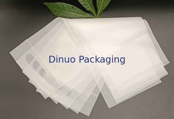 Kantong Ritsleting CPE yang tahan kelembaban dan tahan dingin dengan pegangan untuk makanan dan barang-barang kecil