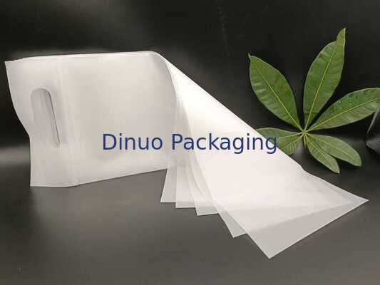 Kantong Ritsleting CPE yang tahan kelembaban dan tahan dingin dengan pegangan untuk makanan dan barang-barang kecil