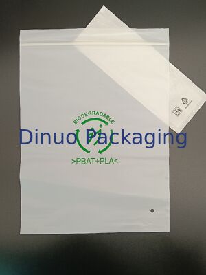 PBAT+PLA ramah lingkungan Biodegradable Resalable Zipper Bag Compostable Strong Seal Storage Untuk Item Kecil