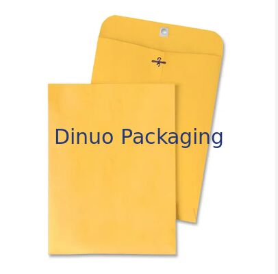 Multi Color Twine Tie Kraft Paper Envelope Button Closure Durable Eco Friendly Recyclable Untuk Dokumen Surat Kantor Rumah