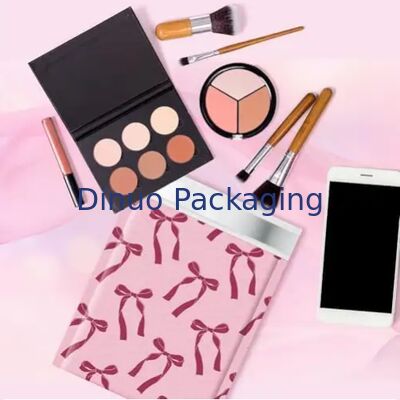 Pink Bow Design Pack Bubble Mail Bag Waterproof Tear Resistant Padded Envelope untuk Pengiriman Bisnis Kecil