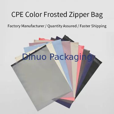 Lightweight Waterproof Resealable Multi-Colored CPE Zipper Bags for Home Office Travel Organization