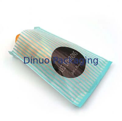 Kantong Kertas Glassine Biodegradable Food Grade Ukuran Warna yang Dapat Disesuaikan Kemasan Makanan Toko Roti