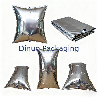 Kantong Ton Cair Tipe Bantal Jarum Foil Aluminium Penghalang Tinggi Untuk Pengemasan Cairan Dengan Bahan PE PA VMPET
