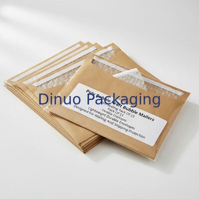 Poly Bubble Kraft Bubble Mailers Paket yang disegel sendiri dari 15 amplop ringan tahan lama yang dirancang untuk perlindungan pos dan pengiriman