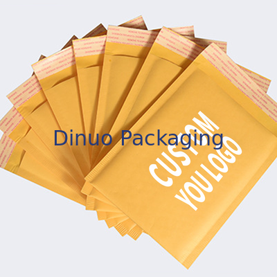 Brown Natural Kraft Kraft Paper Mailer 6 warna Printing Eco Friendly Packaging Mailer yang dirancang untuk pengiriman produk yang aman