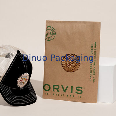 Custom Compostable Kraft Paper Envelope Mailers Daur Ulang 100% Biodegradable Honeycomb Padded Shipping Packaging Kantong Pos