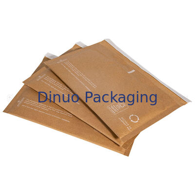 Tas Pengiriman Sarang Lebah Coklat Amplop Empuk Berlapis Ganda Ramah Lingkungan Biodegradable Kertas Kraft Gelembung Mailer Kompos