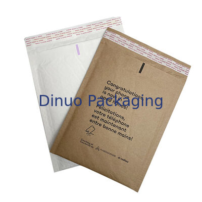 Tas Pengiriman Sarang Lebah Coklat Amplop Empuk Berlapis Ganda Ramah Lingkungan Biodegradable Kertas Kraft Gelembung Mailer Kompos