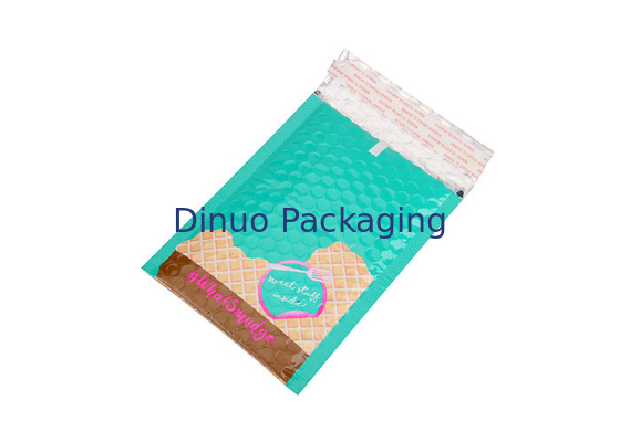 Danau Blue Metallic Bubble Mailer Padded Amplop 145x210mm #C Untuk Lipstik