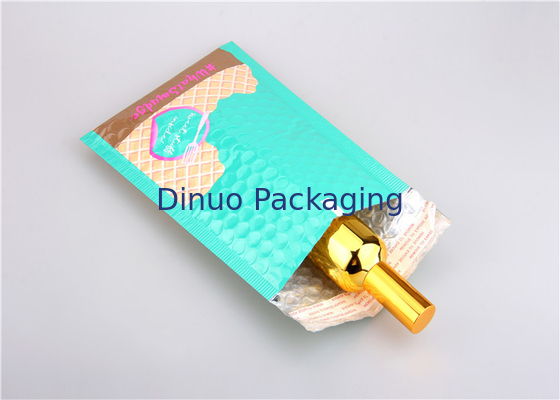 Danau Blue Metallic Bubble Mailer Padded Amplop 145x210mm #C Untuk Lipstik