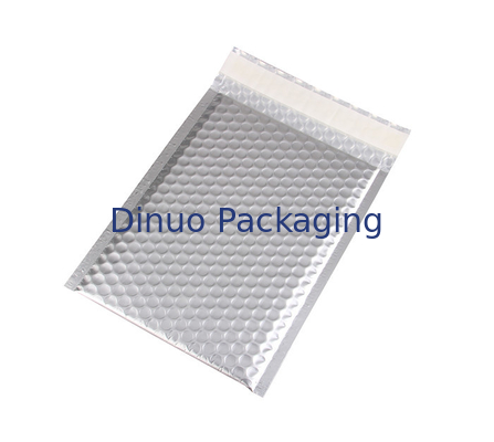 Panas Seal Matte Metallic Bubble Mailer 4 "X8" # 000 Tahan Kelembaban Untuk Kemasan