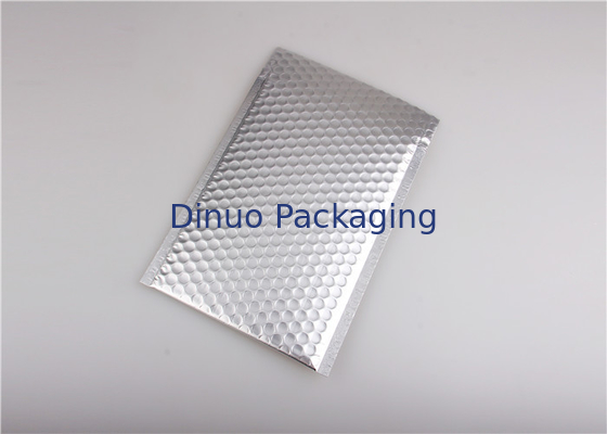 Panas Seal Matte Metallic Bubble Mailer 4 "X8" # 000 Tahan Kelembaban Untuk Kemasan