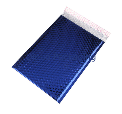 Mailer Bubble Metalik Tahan Air Biru Padded Amplop 8.5 "X14.5" # 3