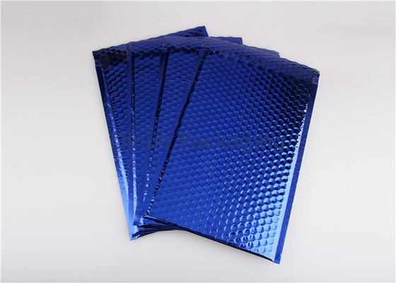 Mailer Bubble Metalik Tahan Air Biru Padded Amplop 8.5 "X14.5" # 3