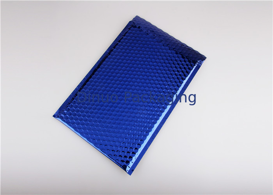 Mailer Bubble Metalik Tahan Air Biru Padded Amplop 8.5 "X14.5" # 3