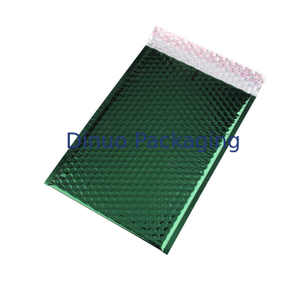 Tearproof Metallic Bubble Mailer Amplop Padded Persegi Warna Hijau Tua