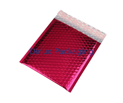 Rose Pink Metallic Mailing Amplop, Mailer Gelembung Berwarna Untuk Transportasi
