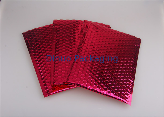 Rose Pink Metallic Mailing Amplop, Mailer Gelembung Berwarna Untuk Transportasi