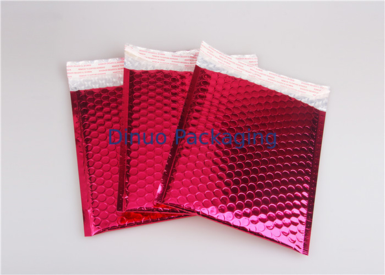 Rose Pink Metallic Mailing Amplop, Mailer Gelembung Berwarna Untuk Transportasi