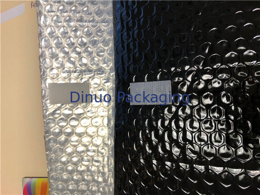 Tahan Air Dicetak Amplop Pengiriman Logam Hitam, 180x165 # CD-DCD Custom Bubble Mailer