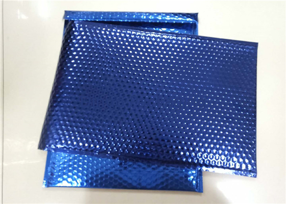 Navy Blue Metallic Bubble Mailer Ongkos Kirim Padded Amplop Untuk Kemasan Kurir