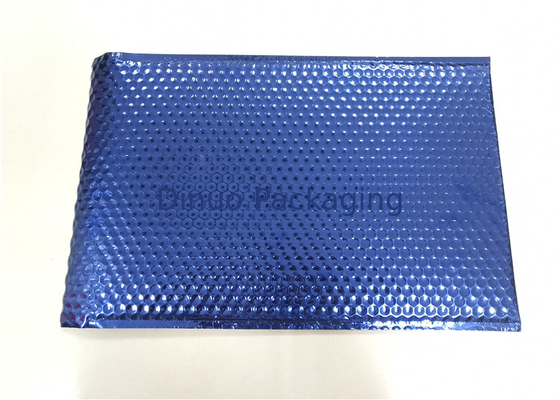 Navy Blue Metallic Bubble Mailer Ongkos Kirim Padded Amplop Untuk Kemasan Kurir