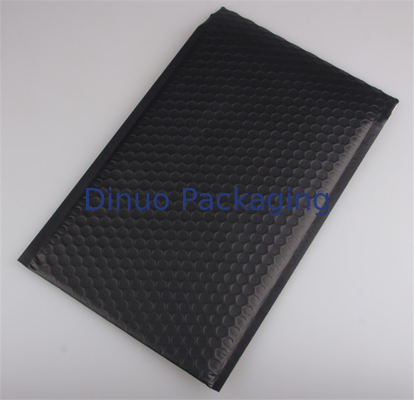 Heat Seal Matte Black Bubble Mailer 0/6 Oleh 10, Tas Kurir Berjajar Gelembung Untuk Pakaian