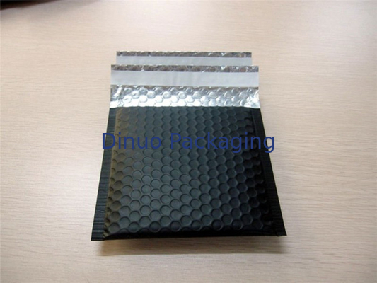 Heat Seal Matte Black Bubble Mailer 0/6 Oleh 10, Tas Kurir Berjajar Gelembung Untuk Pakaian