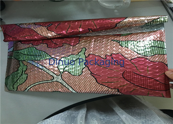Mailer gelembung Berwarna Metalik Dicetak Berwarna-warni Ukuran 1 / 7,25 "X12" mailer gelembung liburan
