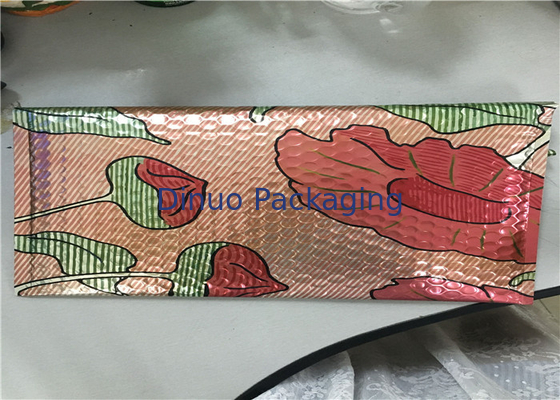 Mailer gelembung Berwarna Metalik Dicetak Berwarna-warni Ukuran 1 / 7,25 "X12" mailer gelembung liburan