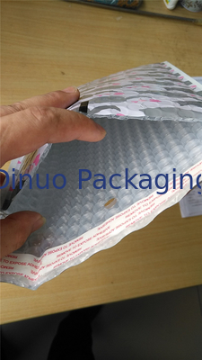 200x260mm # D1 Metallic Bubble Mailing Amplop, Pencetakan Warna Penuh Bubble Wrap Envelopes
