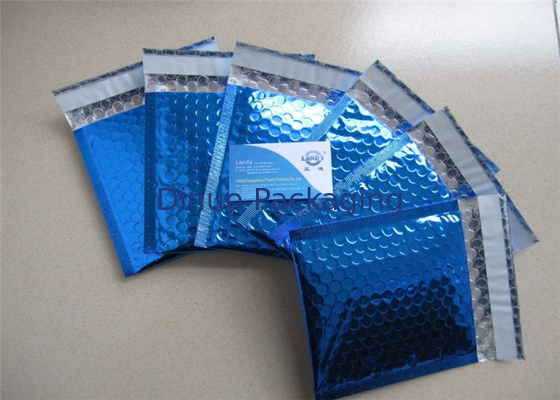Blue Metallic Decorative Bubble Mailing Envelopes Untuk Perusahaan Kurir Menggunakan