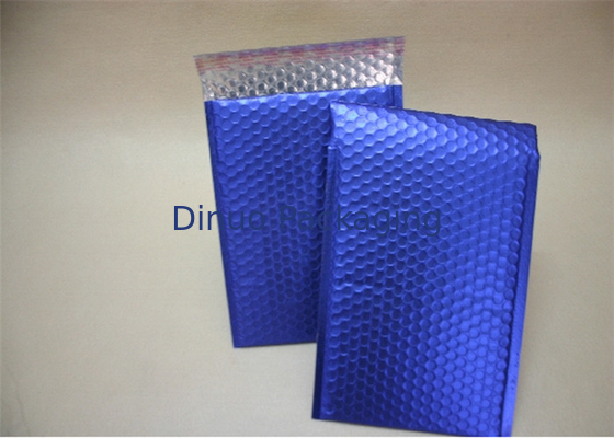 Blue Metallic Decorative Bubble Mailing Envelopes Untuk Perusahaan Kurir Menggunakan