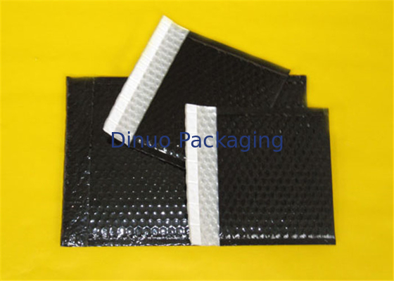 PET Black Bubble Lined Envelopes, 6x10 Bubble Mailer Ukuran 0 Impact Strength