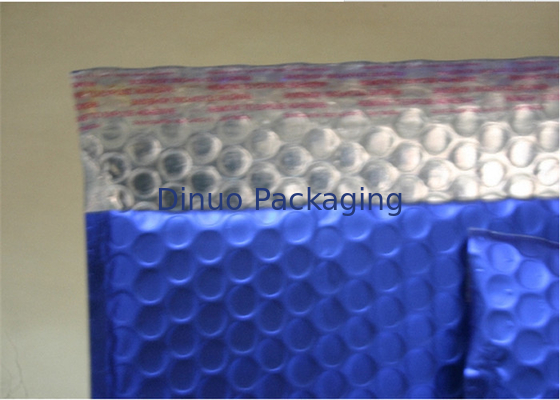 Disesuaikan Pencetakan Metallic Bubble Mailing Amplop Warna Biru Untuk Pengiriman