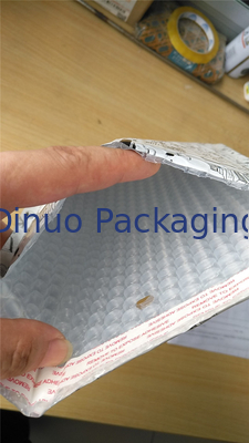 200x260mm # D1 Metallic Bubble Mailing Amplop, Pencetakan Warna Penuh Bubble Wrap Envelopes