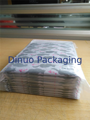 200x260mm # D1 Metallic Bubble Mailing Amplop, Pencetakan Warna Penuh Bubble Wrap Envelopes