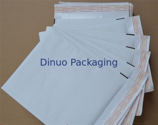 Gelembung Bungkus Putih Sekali Pakai Amplop Berjajar, 10.5 "X 16 Ukuran 5 Bubble Mailer