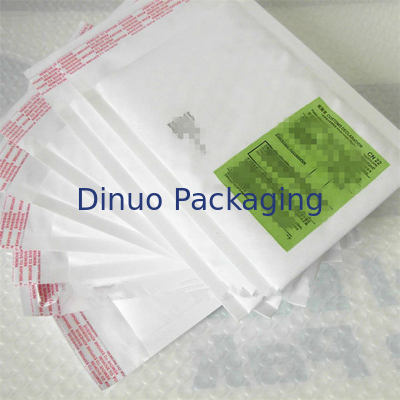 Gelembung Bungkus Putih Sekali Pakai Amplop Berjajar, 10.5 "X 16 Ukuran 5 Bubble Mailer