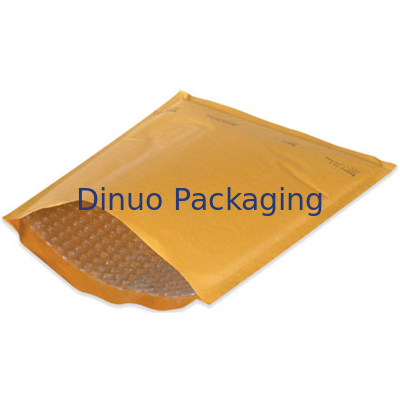 Yellow Kraft Paper Bubble Wrap Amplop, 235x330mm # H Bubble Mailer Bags