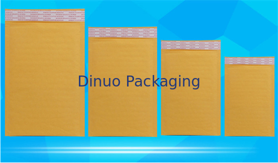 Mailer Gelembung Kertas Kraft Dapat Didaur Ulang, Tas Kemasan Kurir Tahan