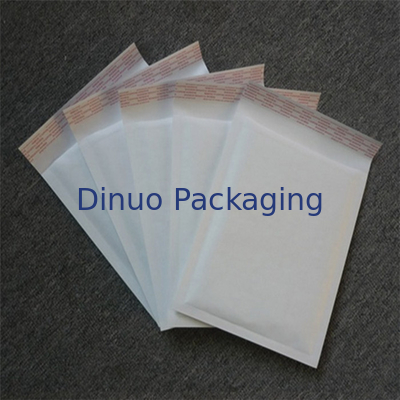 Ukuran Pengiriman 4 Kraft Bubble Mailer, Putih / Kuning Mailing Amplop 9.5 "X14"